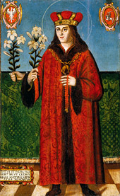 Stebuklingas Šv. Kazimiero Trirankio paveikslas. XVI a. Antano Lukšėno fotografija